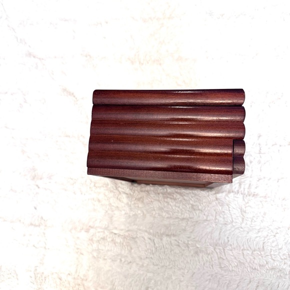 Floral Tapestry Wooden Jewelry Box vintage retro chest organizer 80’s or 90’s - Picture 5 of 8